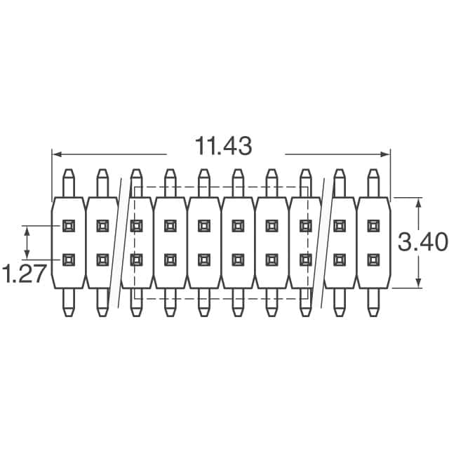 20021121-00018T4LF Amphenol ICC (FCI)  Embases à broches mâles